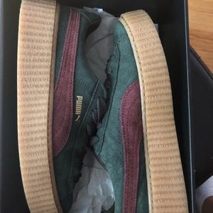 Puma Fenty Suede Creepers Green-Bordeaux-Gum
